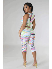 Women's Casual Printing Two-Piece Set