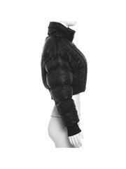 Zipper-up Thick Warm Casual Cotton Jacket