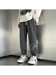 Lace Up Mid-rise Loose Long Pant