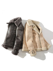 Winter Patchwork Fur Loose Coats