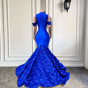 Diamond Royal Blue Long Prom Dress