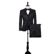 Suit Set 2023 New Groom's Wedding Dress Slim Men's Dark Pattern Suit Three-piece Suit Performance Suit Suits for Men костюм