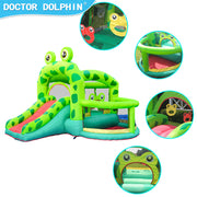 Frog Bounce House Jump House Kids Inflatable Bouncing Castle Jumping 420Dand 840D Playground Home Use