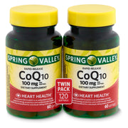 Spring Valley Rapid-Release CoQ10 Dietary Supplement;  100 mg;  60 Count;  2 pack