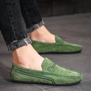 Men Shoes Big Size 38-48 Genuine Leather Mens Loafers Summer Sneakers Slip-On Wedding Formal Dress Male Shoes Driving Moccasin