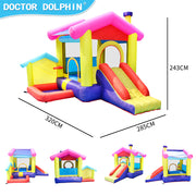 420D and 840D Inflatable Bounce House Bouncy House w/ Slide and 350W Blower