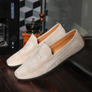 Male Genuine Leather Casual Shoes Mens Loafers 2022 Slip-On Moccasin Driving Shoes Black Red Wedding Formal Dress Men Sneakers