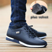 Outdoor Breathable Sneakers Men's PU Leather Business Casual Shoes for Male 2022 Fashion Loafers Walking Footwear Tenis Feminino