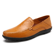VANCAT Big Size 37-46 Slip On Casual Men Loafers Spring And Autumn Mens moccasins Shoes Genuine Leather Men's Flats Shoes