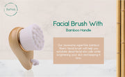 Facial Brush Bamboo Handle