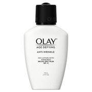 Olay Age Defying Anti-Wrinkle Day Face Lotion with Sunscreen SPF 15, For All Skin Types, 3.4 fl oz