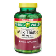 Spring Valley Standardized Extract Milk Thistle Supplement;  175 mg;  180 Count