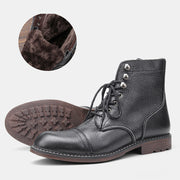 Natural Leather boots for men Genuine cow Leather Men Boots Large Size 7-13 Men shoe Brand Ankle boots #DM8105