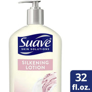 Suave Skin Solutions Body Lotion Silkening with Baby Oil;  32 oz